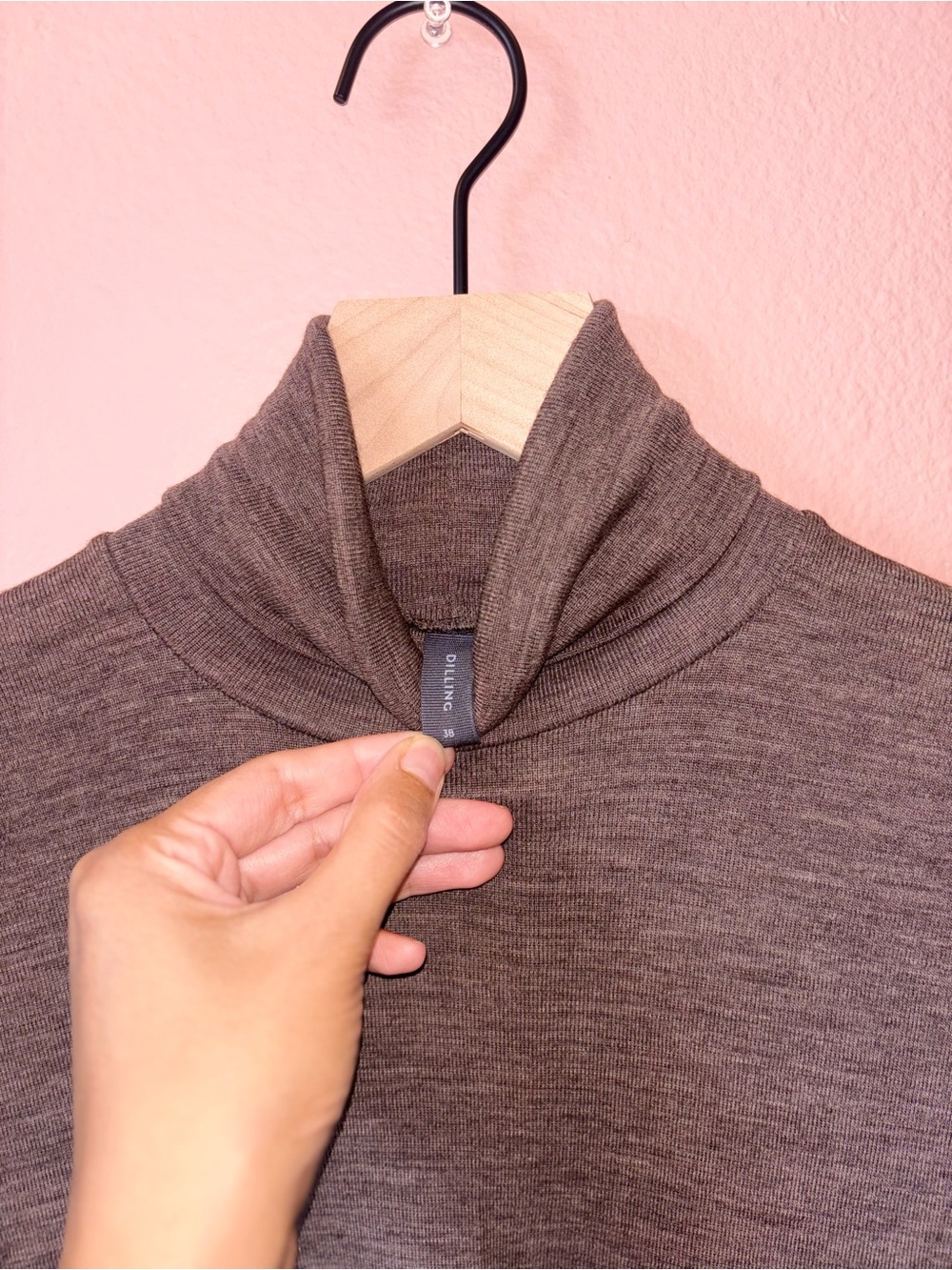 Dilling 100% Wool Turtleneck Baselayer Size 6 - Picture 4 of 7